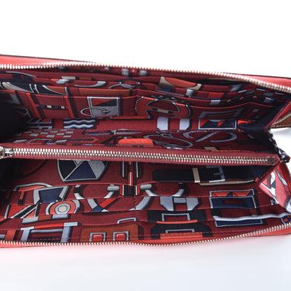 Hermes Epsom Silk'in Wallet Rose Jaipur 5 of 8