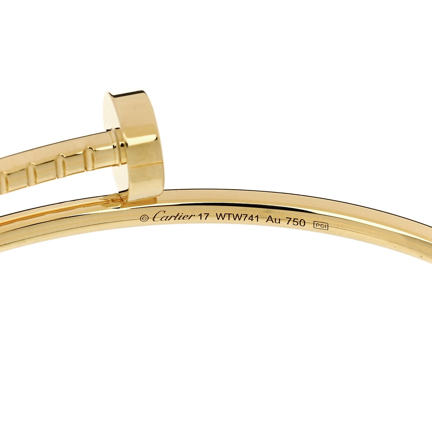 18K Yellow Gold Small Juste Un Clou Bracelet 17