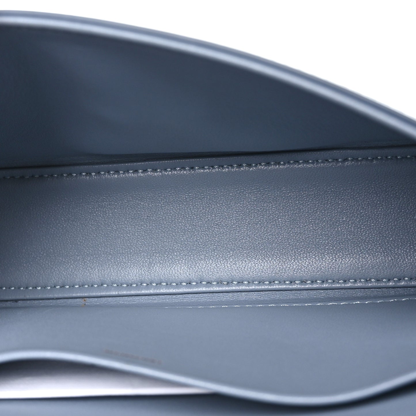 Shiny Calfskin Triomphe Shoulder Bag Arctic Blue