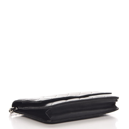 Chanel Lambskin Quilted Wallet On Chain WOC Black 4 of 9