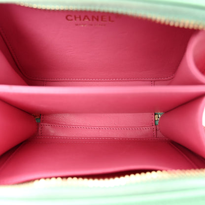 Chanel Caviar Quilted Small CC Filigree Vanity Case Pink Green Blue 8 of 21