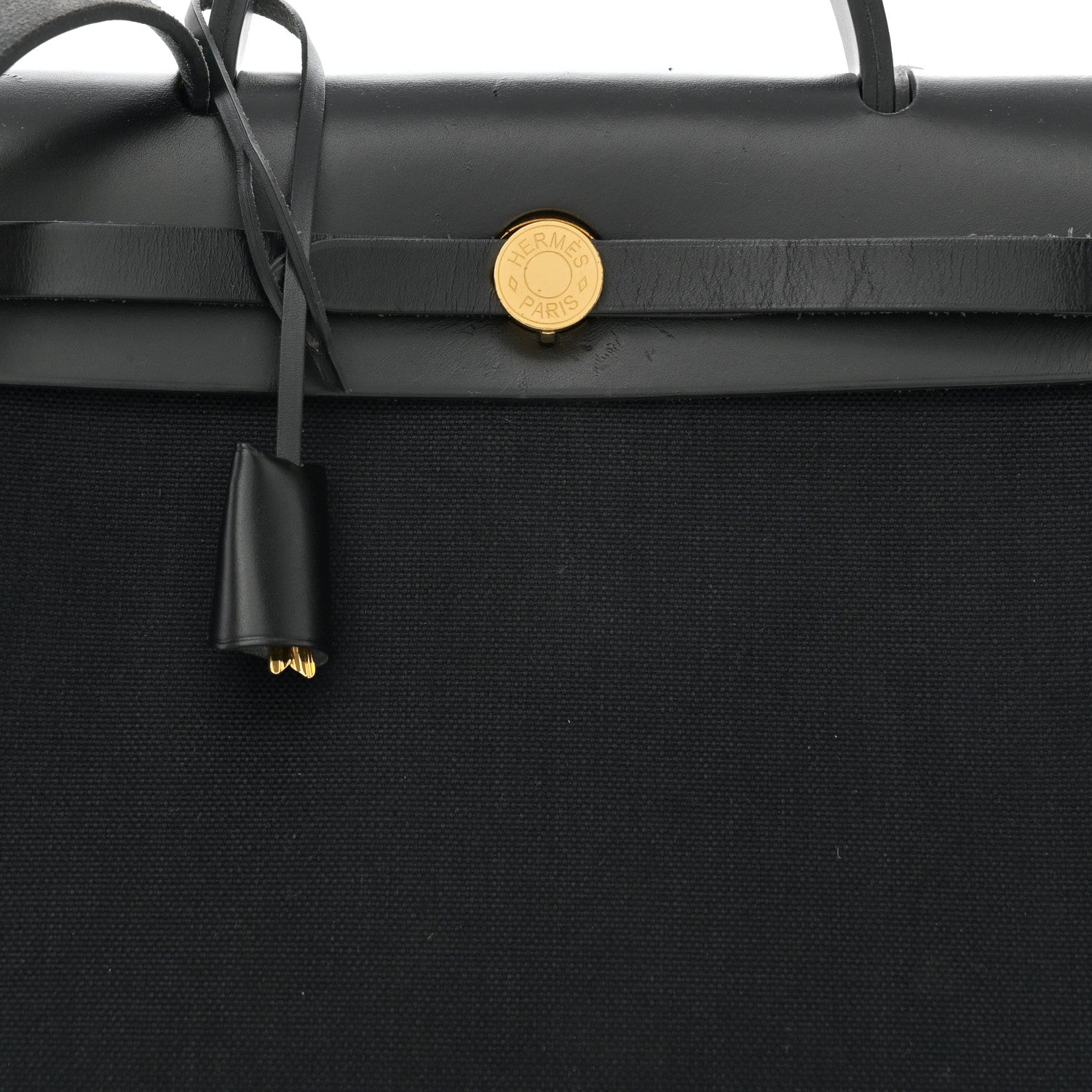 Hermes Military Toile Vache Hunter Herbag Zip PM 31 Black 8 of 10