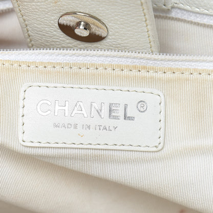 Chanel Calfskin Cerf Executive Shopper Tote White 6 of 33