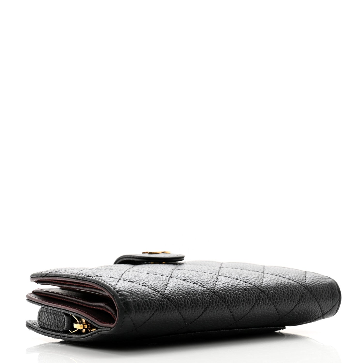 Chanel Caviar Quilted CC French Wallet Black 4 of 12