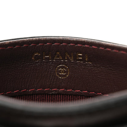 Chanel Aged Calfskin Quilted Lucky Charms Reissue Card Holder Black 6 of 9