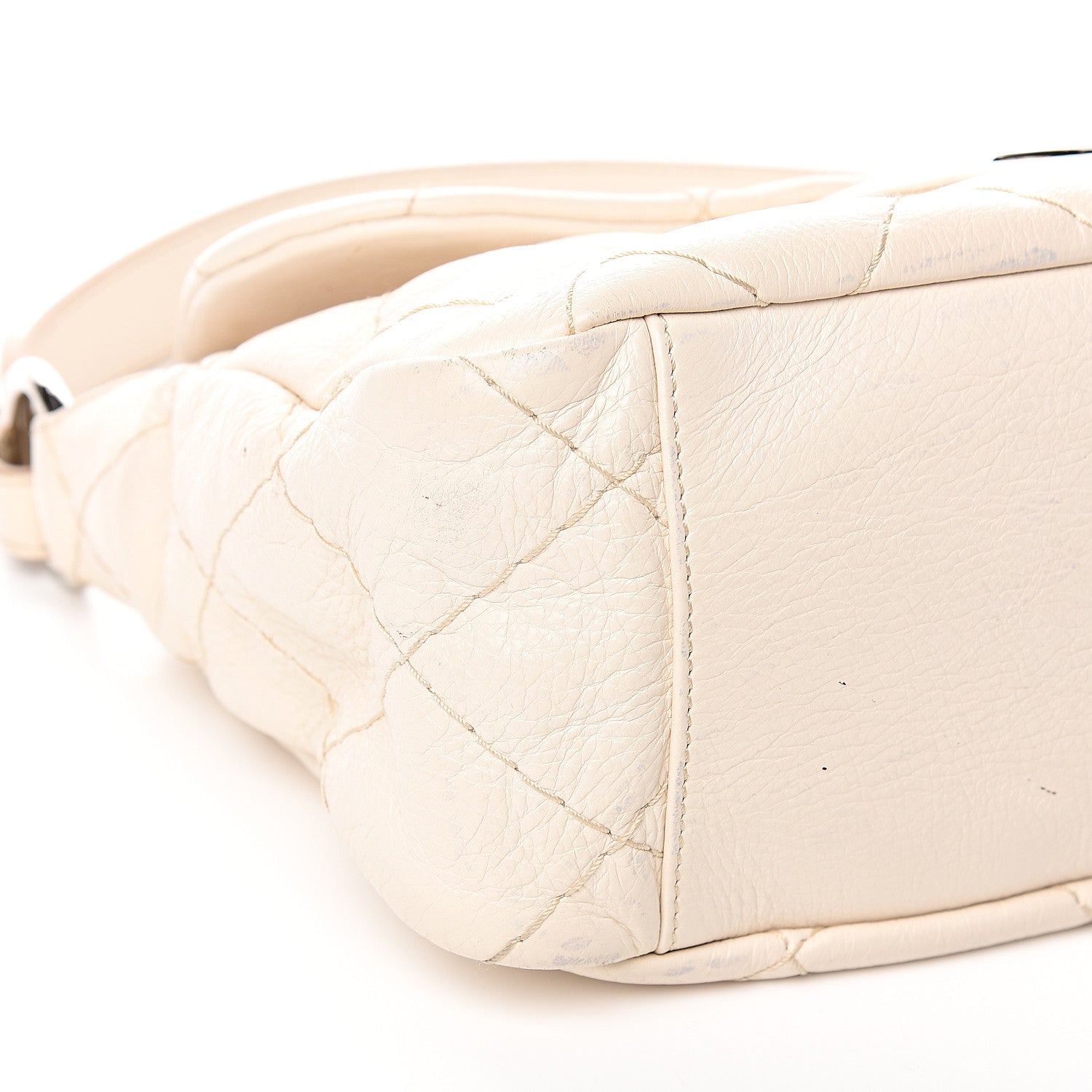 Chanel Glazed Calfskin Stitched On The Road Flap Ivory 9 of 13