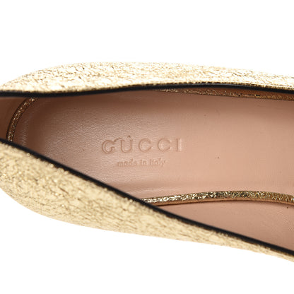 Gucci Galassia GG Marmont Fringe 50mm Loafer Pumps 37 Platino 7 of 9