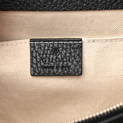 Gucci Dollar Calfskin Crystal Web Medium Dionysus Bamboo Top Handle Bag Black Black Diamond 6 of 10