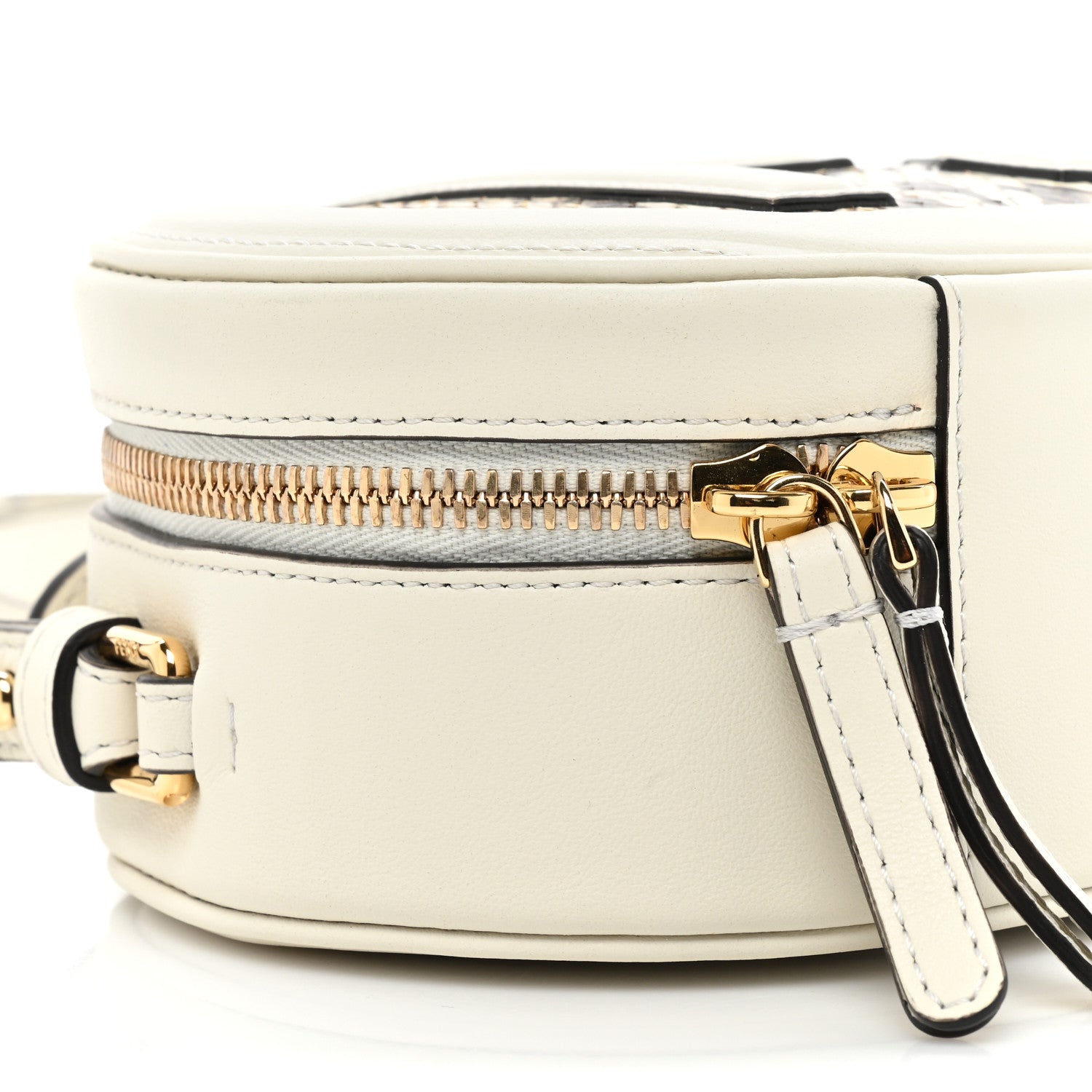 Fendi Vitello Grace Elaphe Python Print O'Lock Mini Camera Case White Ice Daisy Roccia 9 of 9