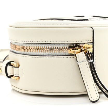 Fendi Vitello Grace Elaphe Python Print O'Lock Mini Camera Case White Ice Daisy Roccia 9 of 9