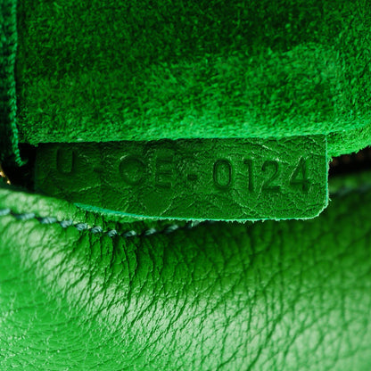 Celine Crisped Calfskin Small Tie Knot Tote Grass Green 8 of 10