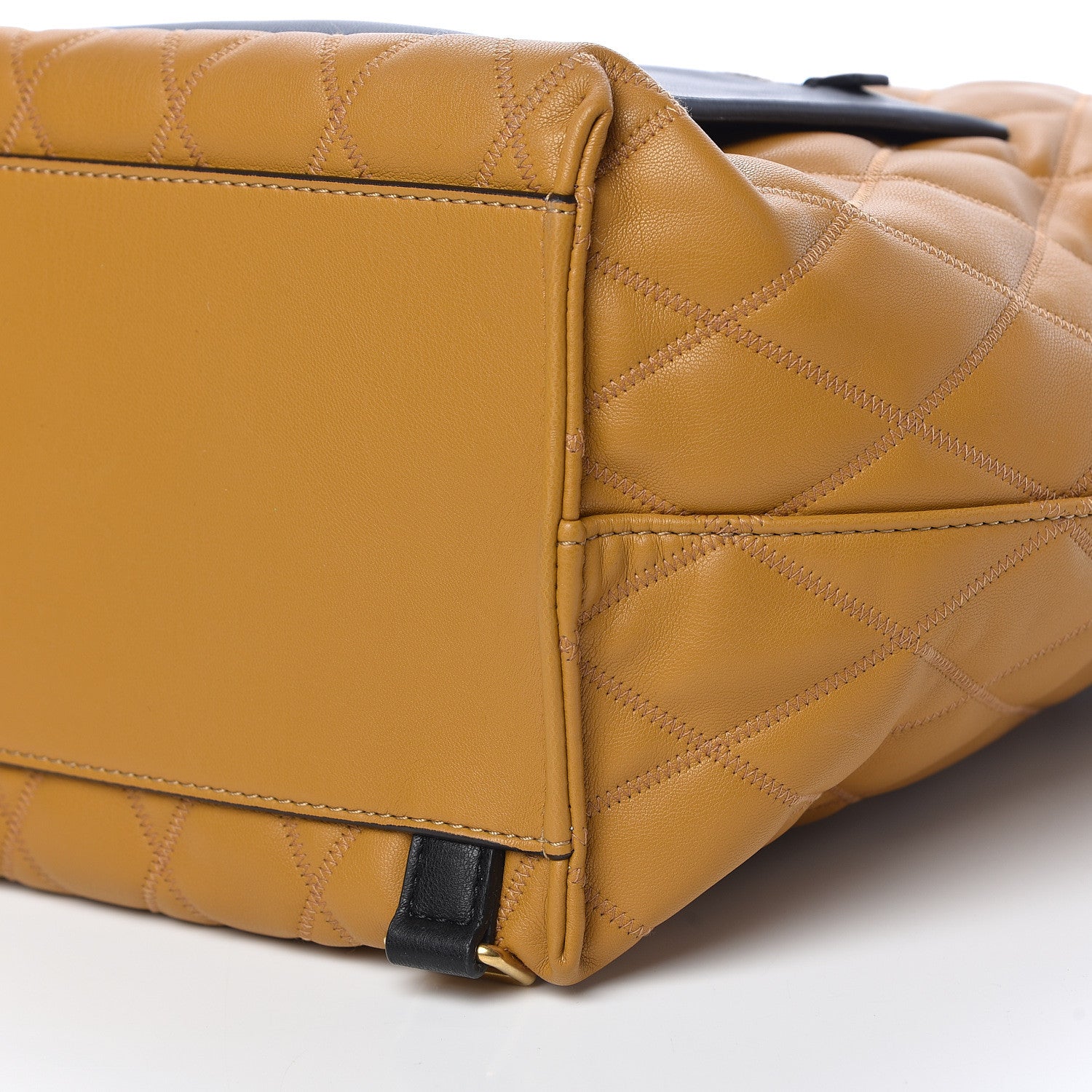 Givenchy Rubberized Canvas Quilted Duo Backpack Golden 11 of 12