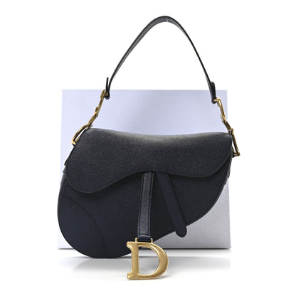 Christian Dior Grained Calfskin Saddle Bag Navy 11 of 11