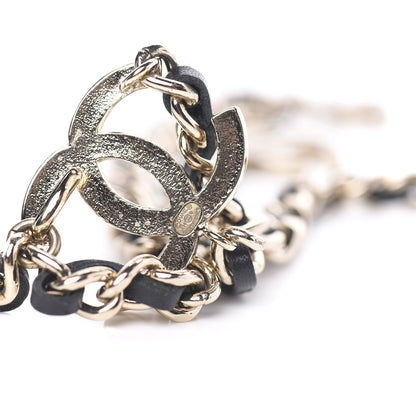 Chanel Lambskin Enamel CC Chain Belt Black Gold 3 of 4