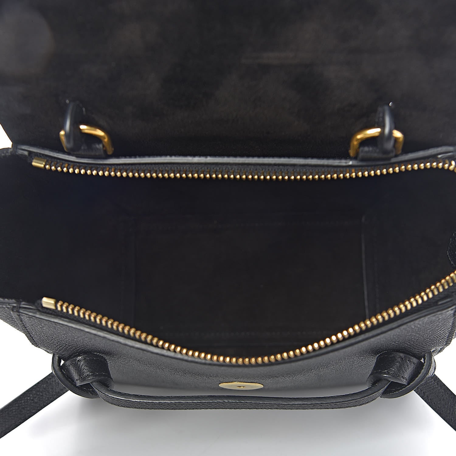 Celine Grained Calfskin Nano Belt Bag Black 5 of 10