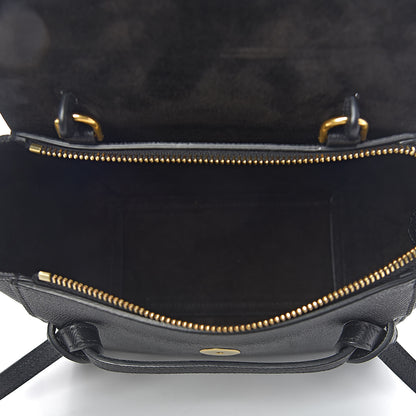 Celine Grained Calfskin Nano Belt Bag Black 5 of 10