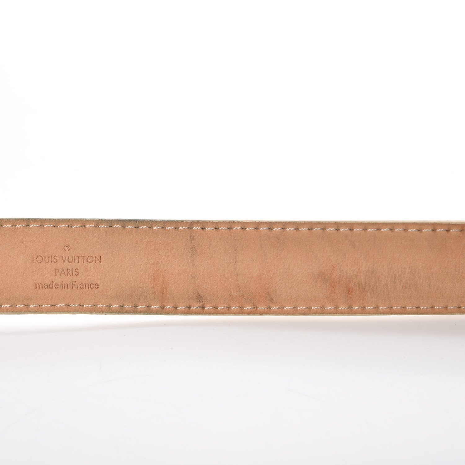 Louis Vuitton Damier Azur 25mm Belt 80 32 10 of 13