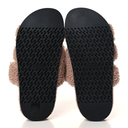 Hermes Woolskin Womens Chypre Sandals 36 Bois De Santal 5 of 8