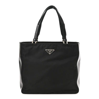 Prada Nylon Calfskin Tote Black 1 of 11