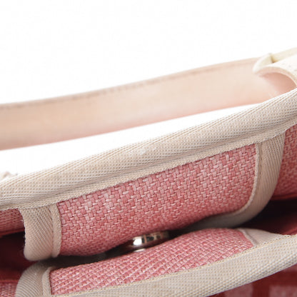 Chanel Canvas Large Deauville Tote Pink 12 of 21