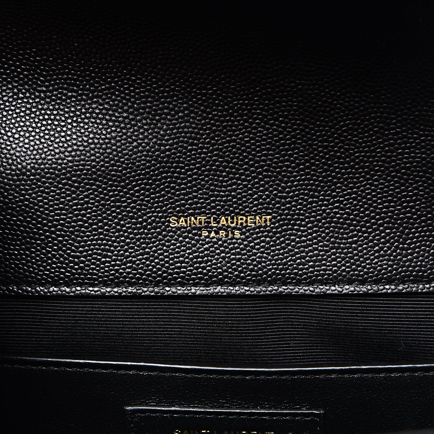 Saint Laurent Grain De Poudre Textured Mixed Matelasse Triquilt Medium Monogram Satchel Black 5 of 10