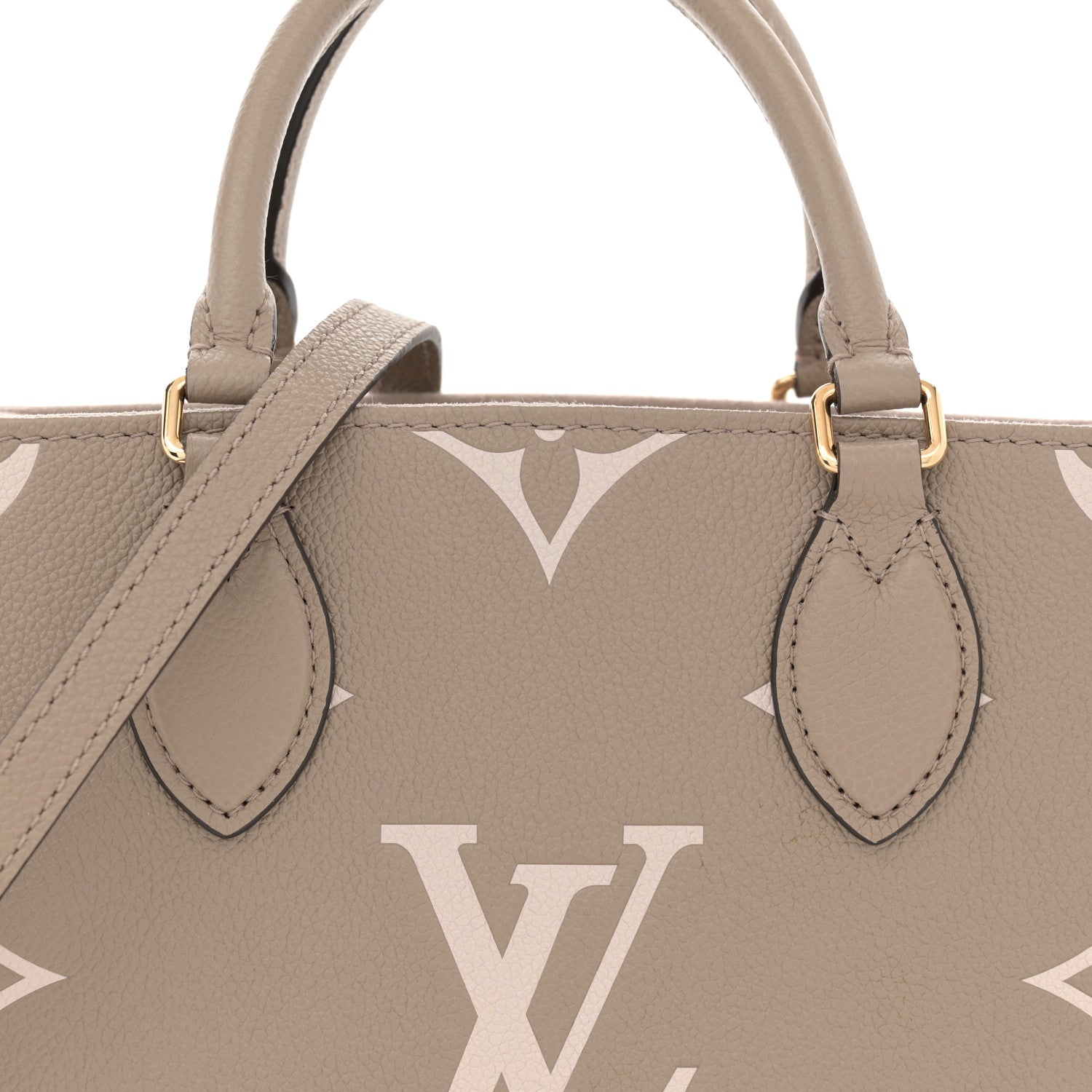 Louis Vuitton Empreinte Monogram Giant Onthego PM Tourterelle Creme 8 of 10