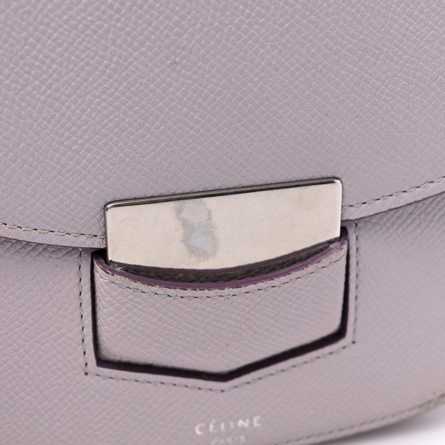 Celine Grained Calfskin Small Trotteur Ballerina 10 of 10