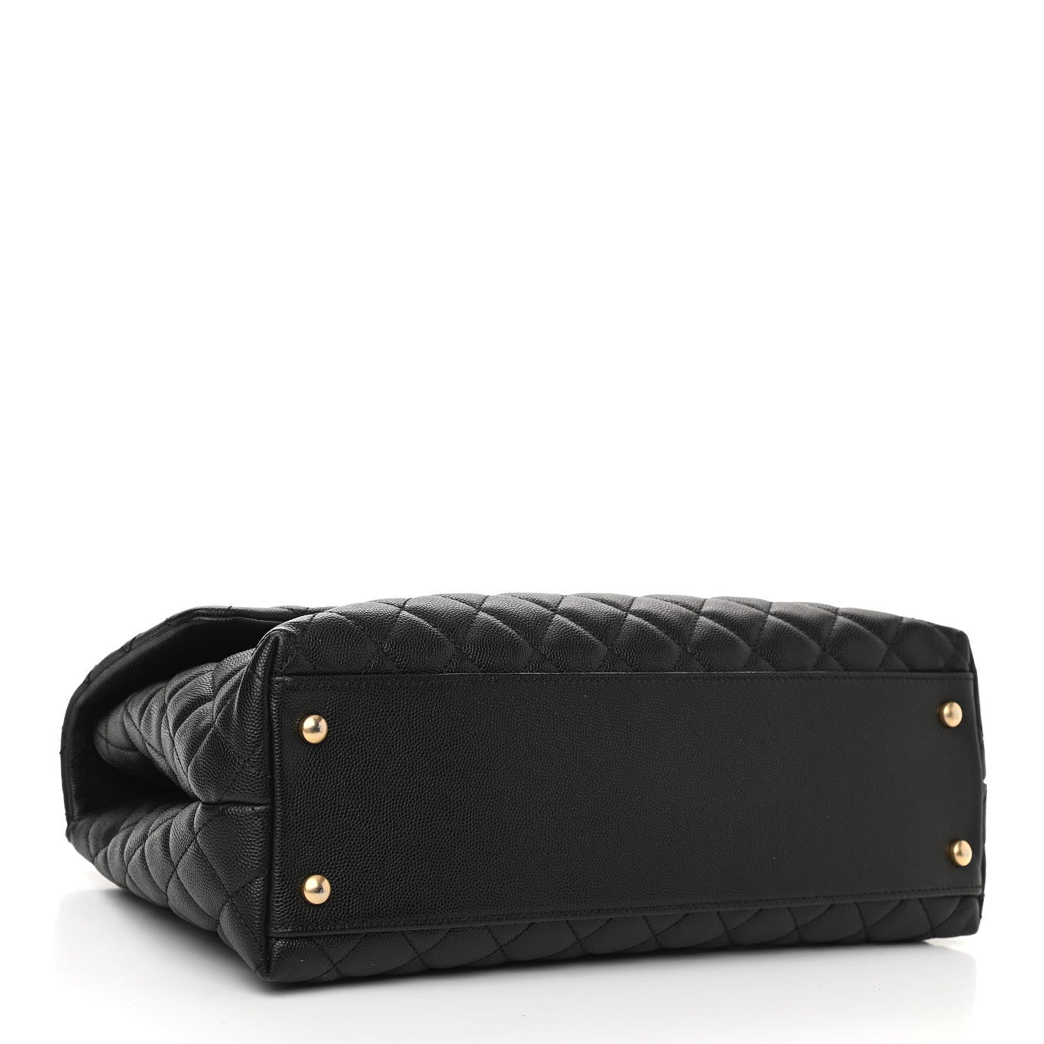 Chanel Caviar Quilted Medium Coco Handle Flap Black 4 of 10
