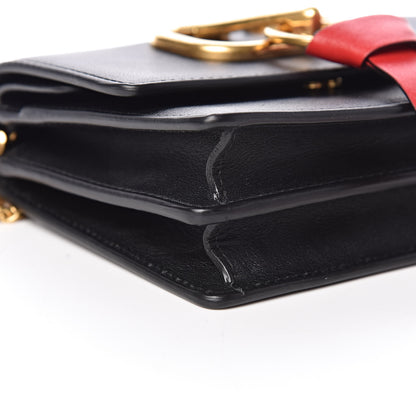 Valentino Garavani Smooth Calfskin Mini VRing Crossbody Bag Black 9 of 10