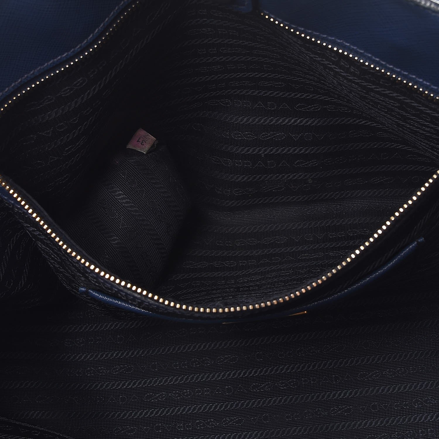 Prada Saffiano Lux Large Tote Bluette 24 of 24