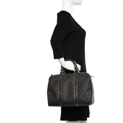 Gucci GG Supreme Monogram Medium Joy Boston Dark Brown Bronze 2 of 27