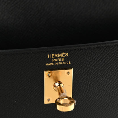 Hermes Epsom Kelly Sellier 25 Black 6 of 10