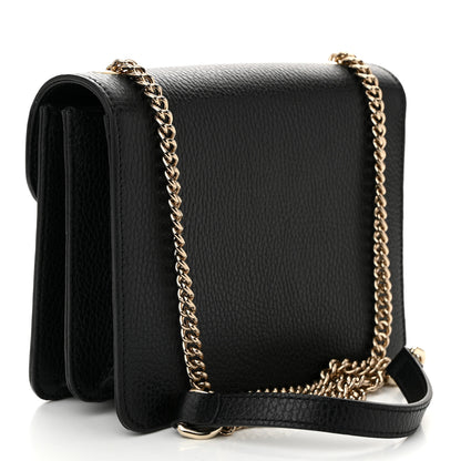 Gucci Dollar Calfskin Small Interlocking G Shoulder Bag Black 3 of 10