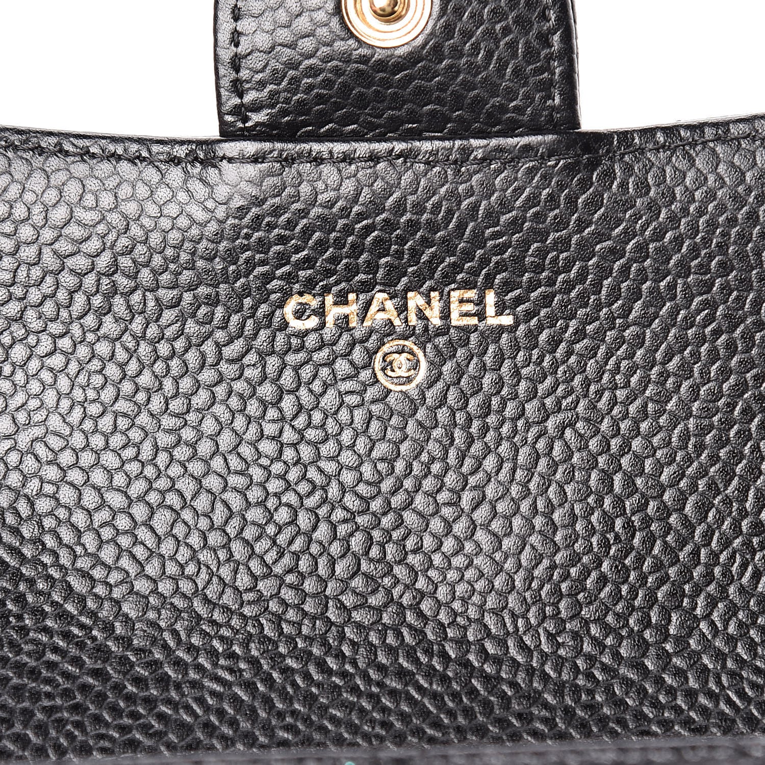 Chanel Caviar Quilted Large Gusset Flap Wallet Black 6 of 11