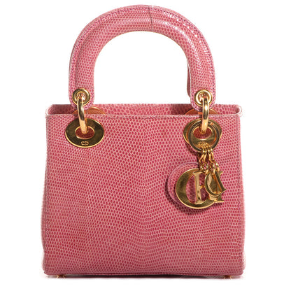 Christian Dior Lizard Mini Lady Dior Pink 1 of 7