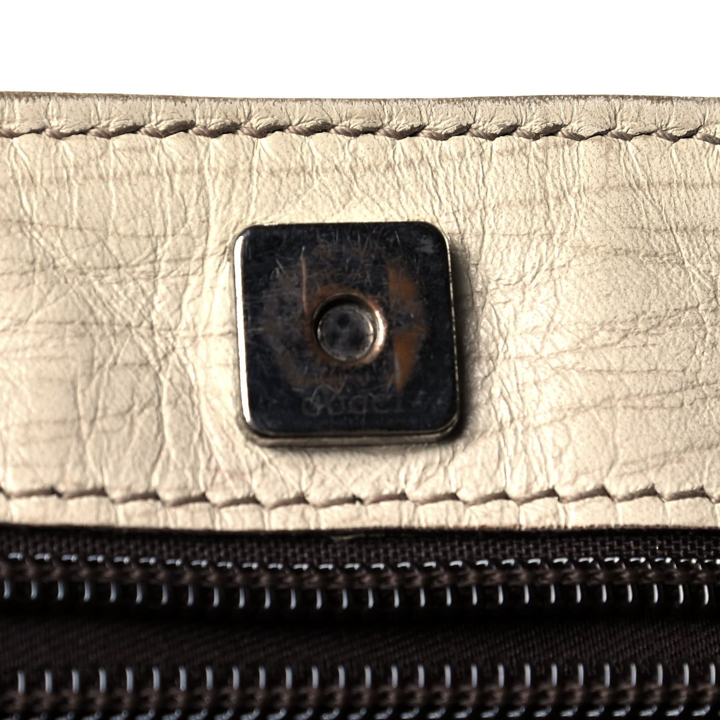 GG Plus Monogram Vertical Tote Off White