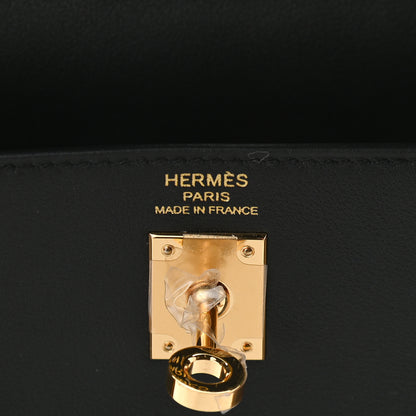 Hermes Swift Kelly Retourne 25 Black 6 of 10