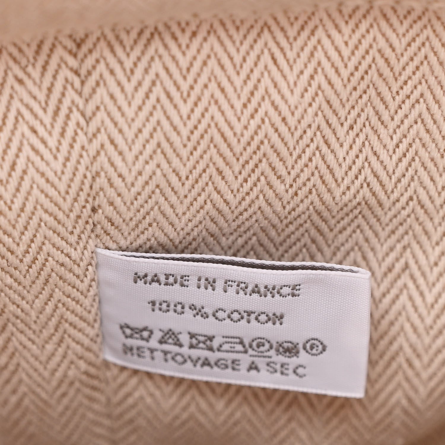 Hermes H Canvas Embroidered Les Cabanes Backpack Orange Feu 7 of 11