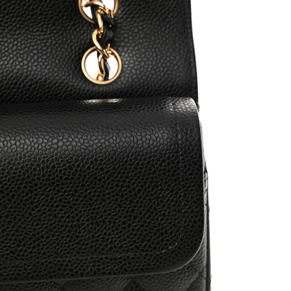 Chanel Caviar Quilted Medium Double Flap Black 12 of 12