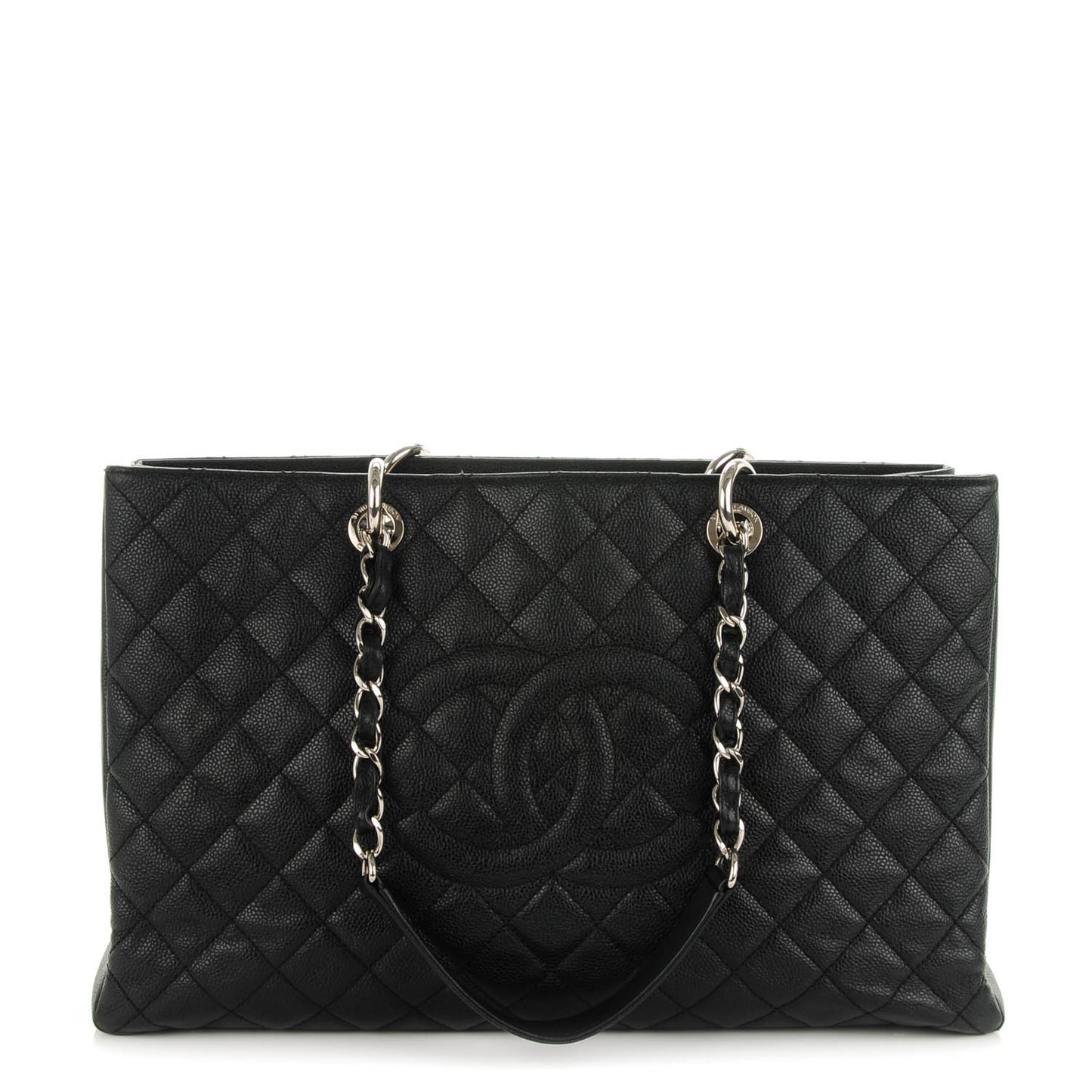 Caviar Quilted XL Grand Shopping Tote GST Black