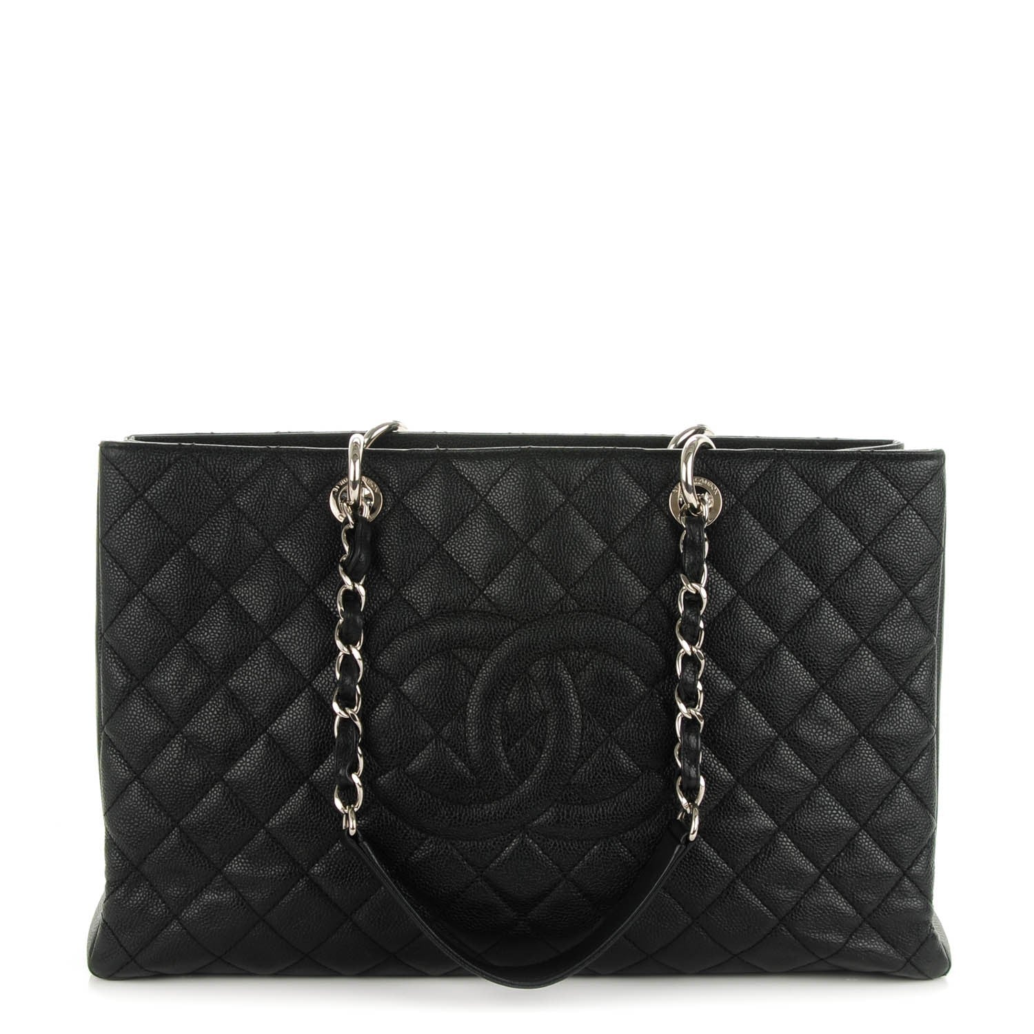 Chanel Caviar Quilted XL Grand Shopping Tote GST Black 1 of 7