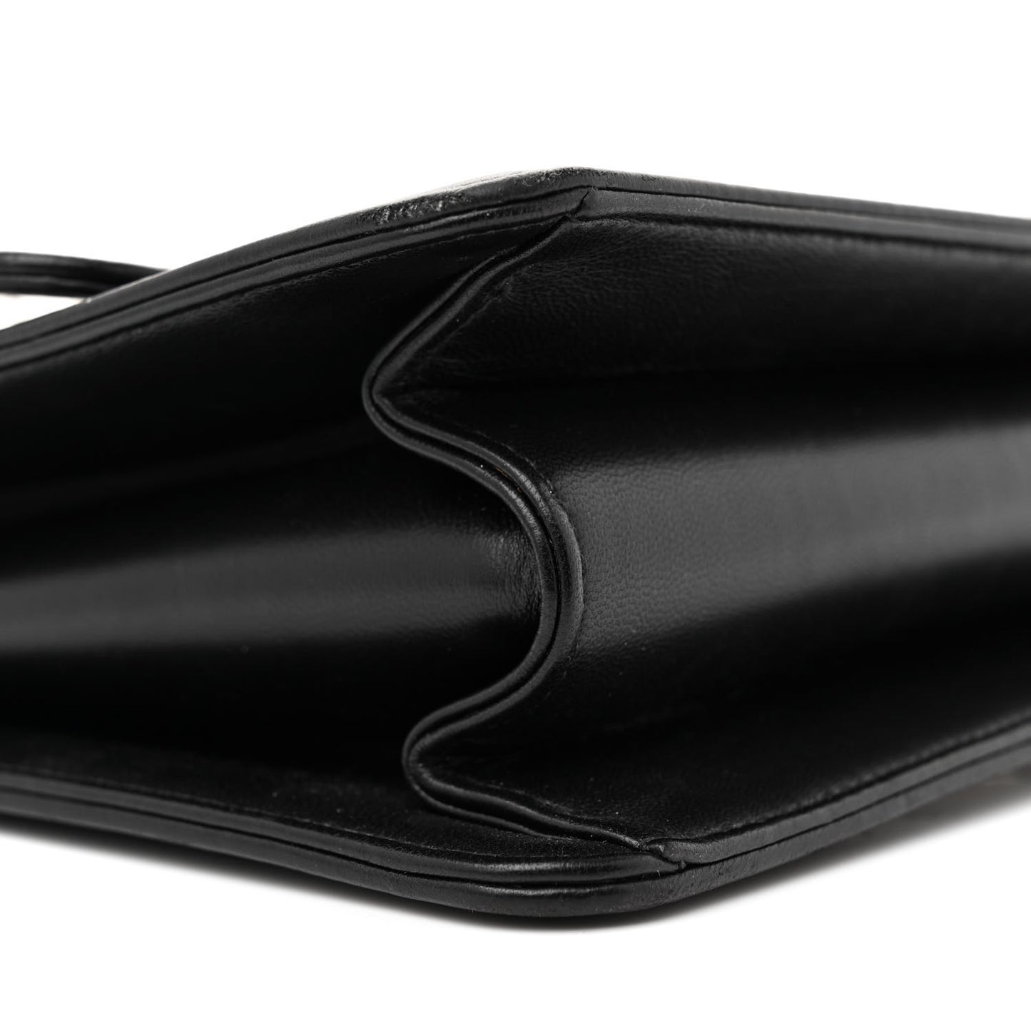PVC Lambskin Quilted Beauty Lock Flap Black