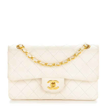 Chanel Lambskin Quilted Small Double Flap White 1 of 15