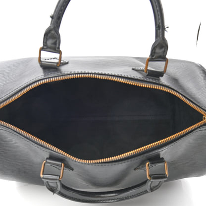 Louis Vuitton Epi Speedy 30 Black 5 of 12