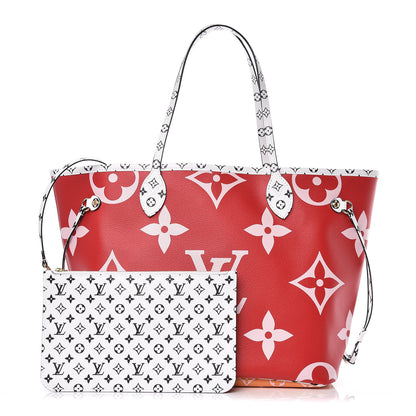 Louis Vuitton Monogram Giant Neverfull MM Rouge 1 of 11