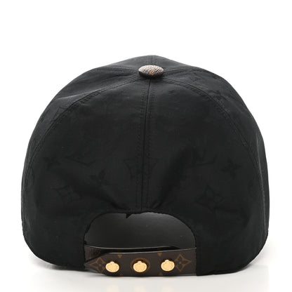 Louis Vuitton Polyester Silk Monogram LV Get Ready Cap L Black 5 of 8
