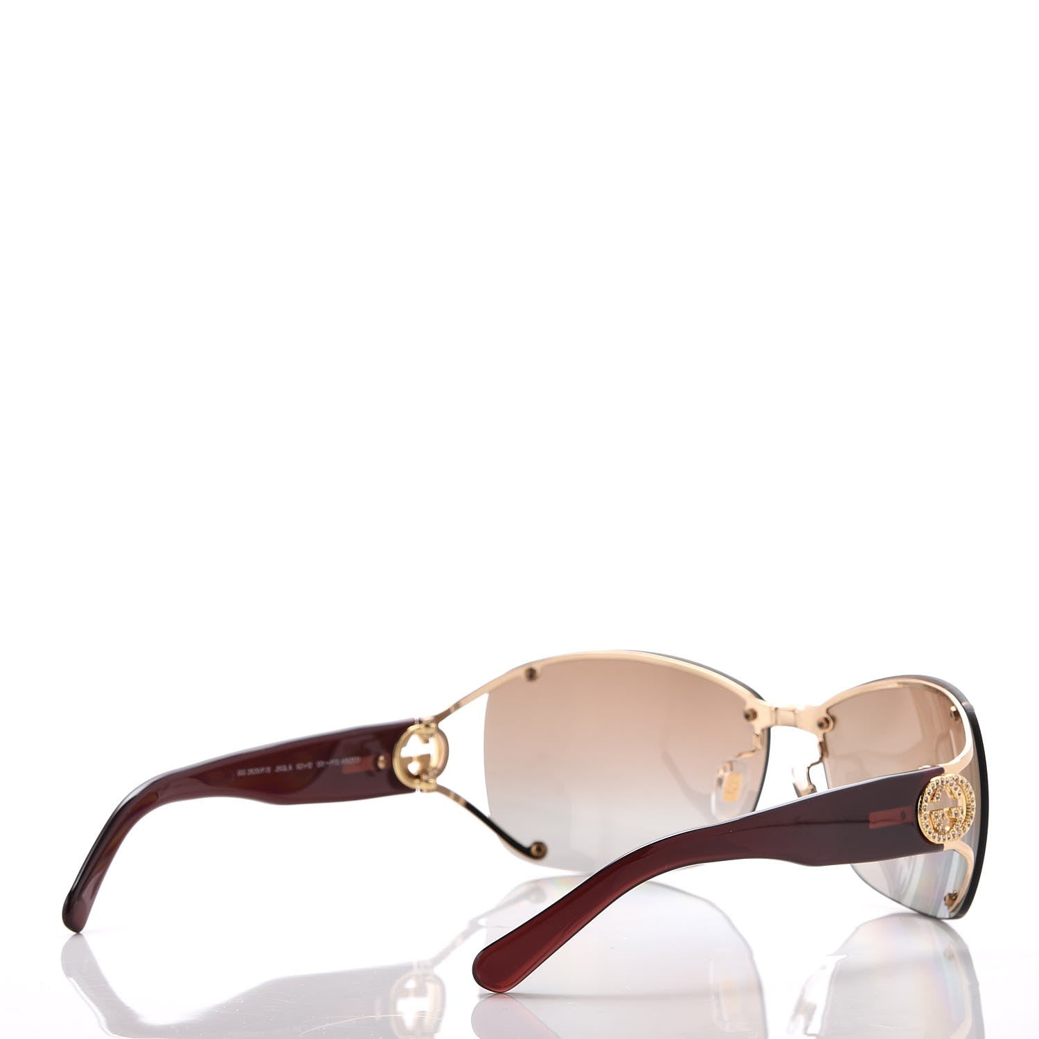 Gucci Crystal GG 2820/F/S Sunglasses Brown 4 of 8
