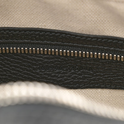 Gucci Piuma Calfskin Jumbo GG Embossed Messenger Bag Black 7 of 12