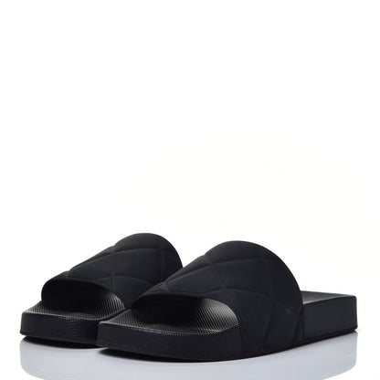 Bottega Veneta Rubber The Slider Sandals 38 Black 3 of 7