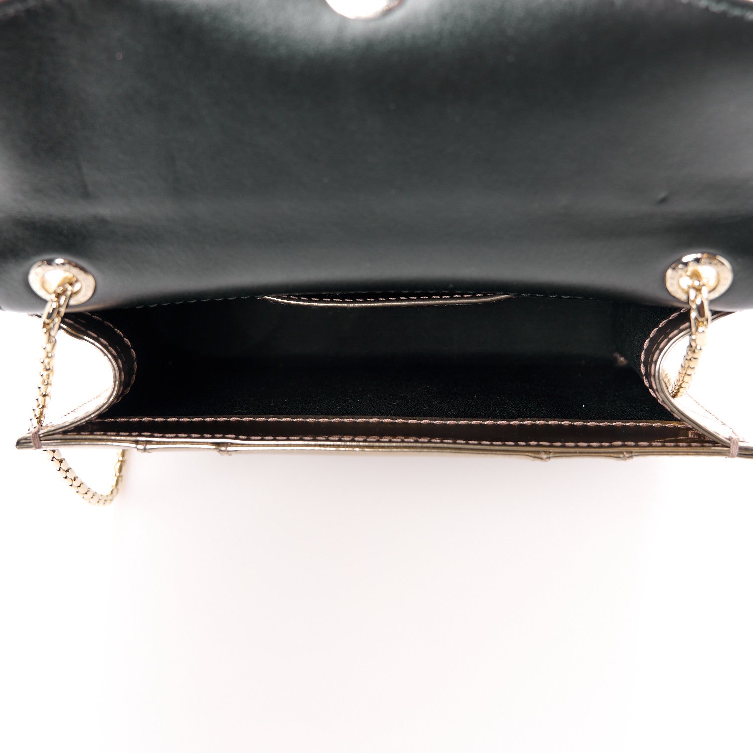 Bulgari Metallic Calfskin Small Serpenti Forever Snake Strap Crossbody Bag Bronze 6 of 12